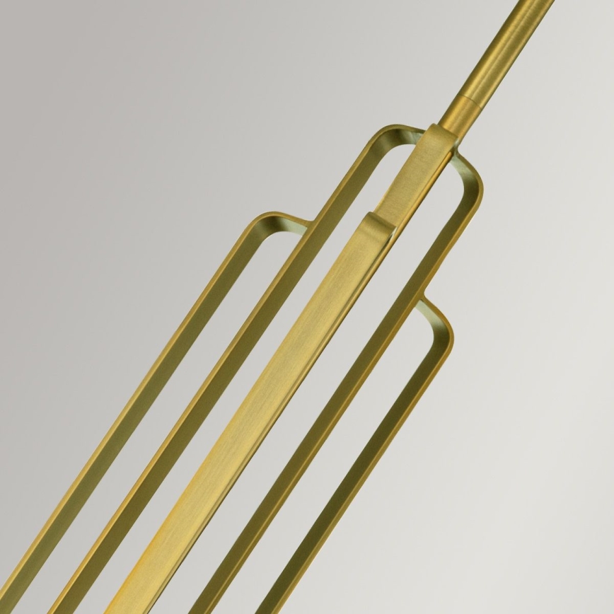 Quintiesse - Pakabinamas šviestuvas KIMROSE ant stiebo 1xE27/60W/230V, skersmuo 17,8 cm, auksinis