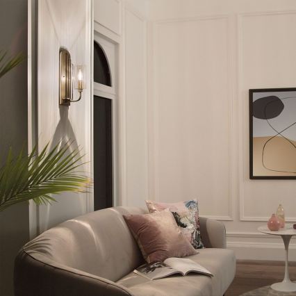 Quintiesse - Sieninis šviestuvas KIMROSE 1xE14/40W/230V aukso spalvos