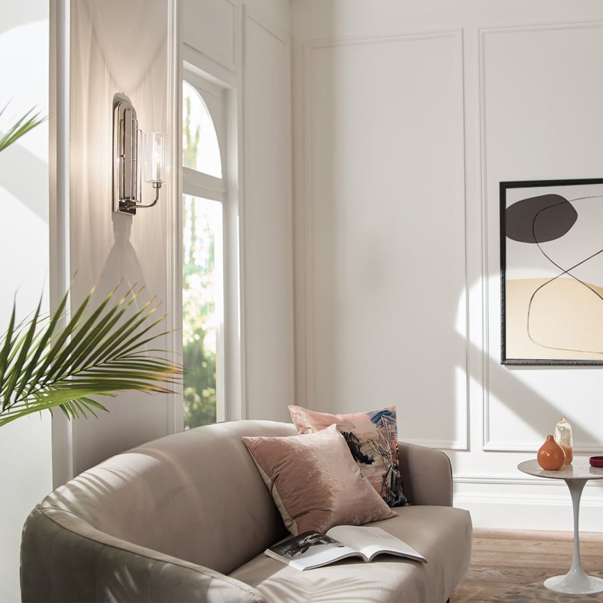 Quintiesse - Sieninis šviestuvas KIMROSE 1xE14/40W/230V blizgus chromas