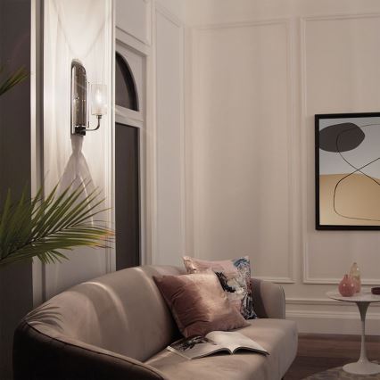 Quintiesse - Sieninis šviestuvas KIMROSE 1xE14/40W/230V blizgus chromas