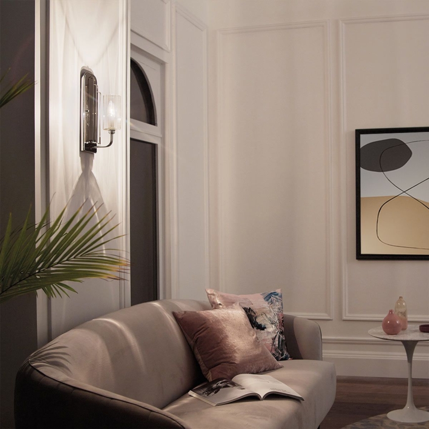 Quintiesse - Sieninis šviestuvas KIMROSE 1xE14/40W/230V blizgus chromas