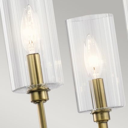 Quintiesse - Liustra su stiebu KIMROSE 6xE14/40W/230V, skersmuo 68,6 cm, auksinė