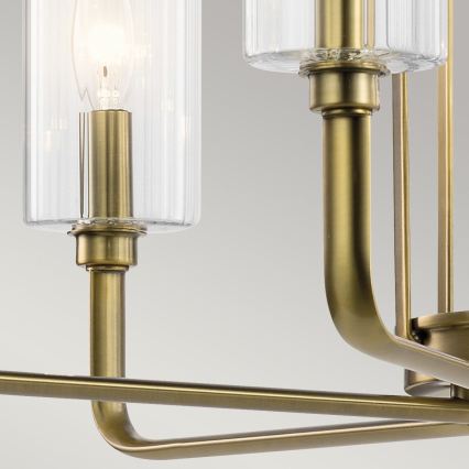 Quintiesse - Liustra su stiebu KIMROSE 6xE14/40W/230V, skersmuo 68,6 cm, auksinė
