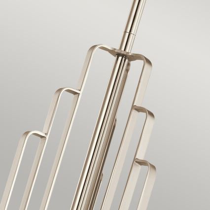 Quintiesse - Pakabinamas šviestuvas ant stiebo KIMROSE 6xE14/40W/230V skersmuo 68,6 cm blizgus chromas