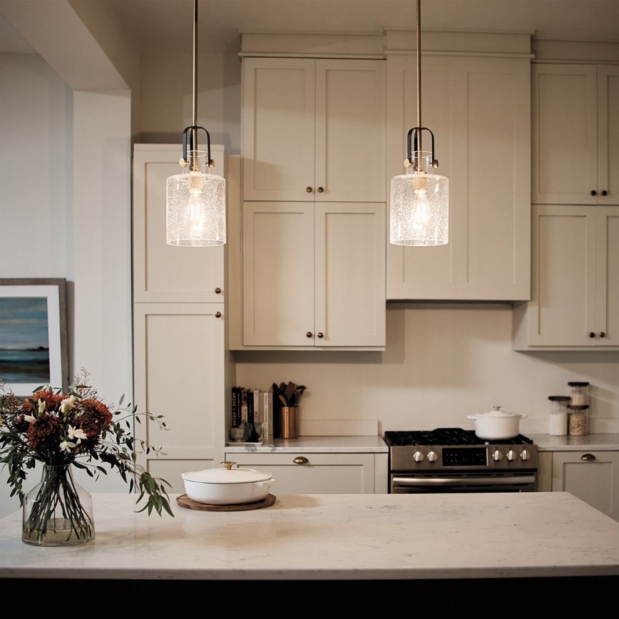 Quintiesse - Sietynas ant strypo KITNER 1xE27/60W/230V, skersmuo 18 cm, auksinis/juodas