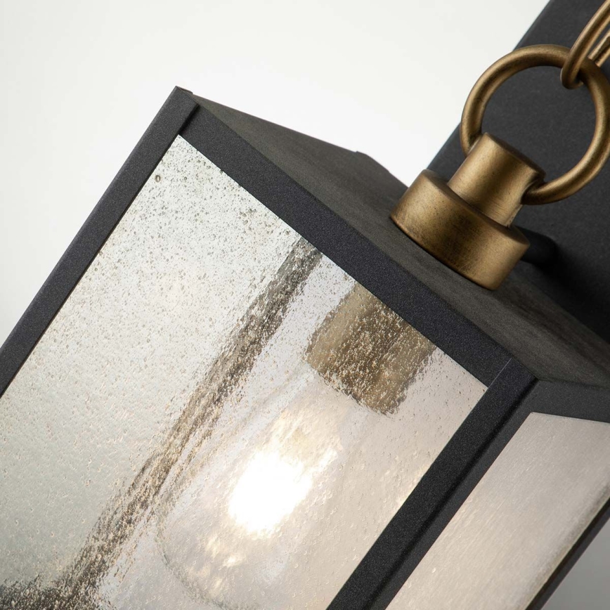 Quintiesse - Lauko sieninis šviestuvas LAHDEN M 1xE27/60W/230V IP44 juodas/auksinis