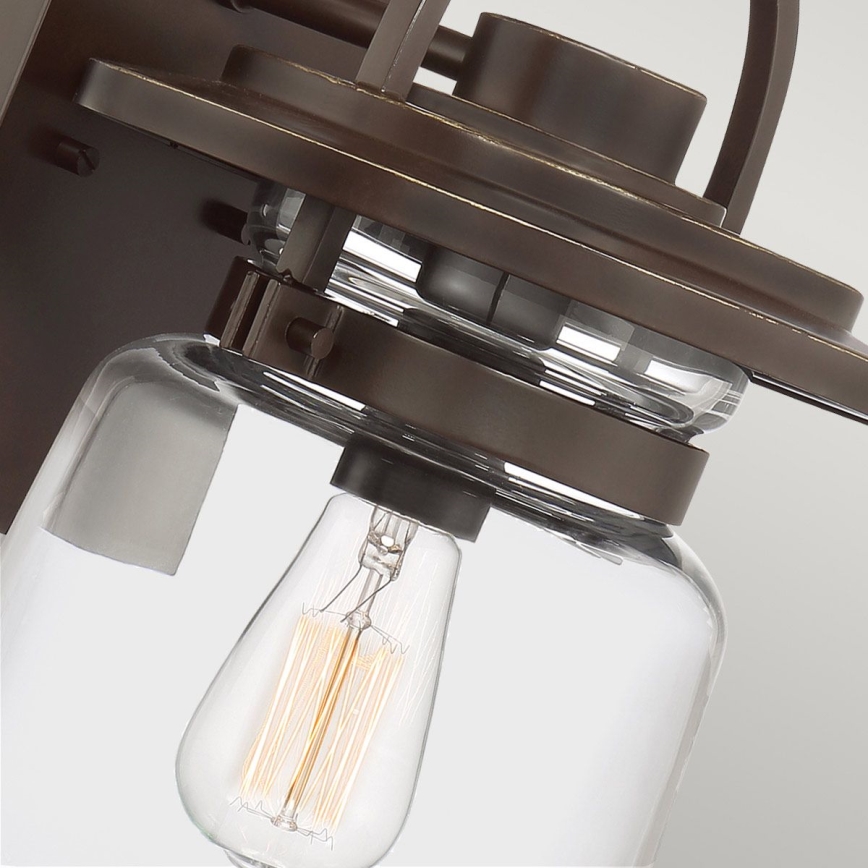 Quintiesse - Lauko sieninė lempa LASALLE M 1xE27/60W/230V IP44 bronzinė