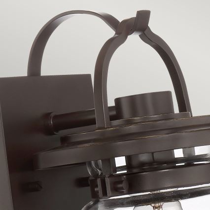 Quintiesse - Lauko sieninis šviestuvas LASALLE S 1xE27/60W/230V IP44 bronzinis