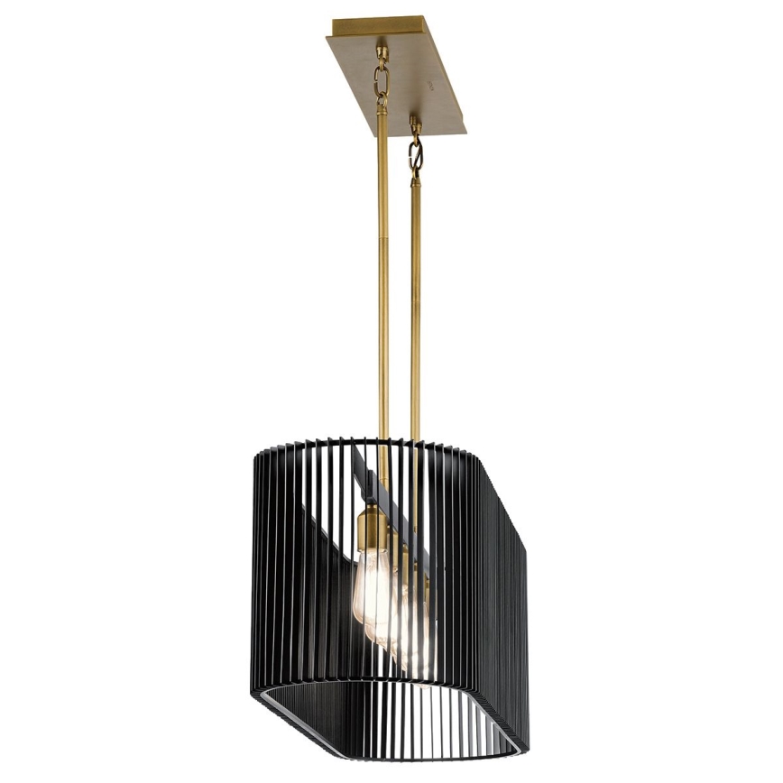 Quintiesse - Pakabinamas šviestuvas ant strypo LINARA 5xE27/60W/230V, juodas/auksinis