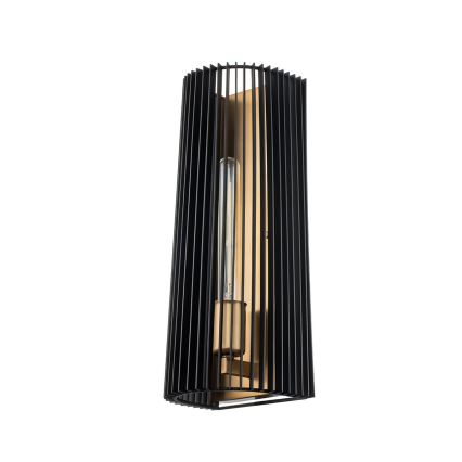 Quintiesse - Sieninis šviestuvas LINARA 1xE27/60W/230V juodas/auksinis
