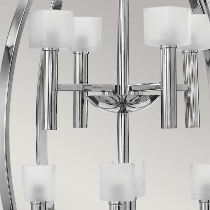 Quintiesse - MONDO pakabinama LED liustra ant laido 8xG9/3W/230V, skersmuo 71,3 cm, blizgus chromas