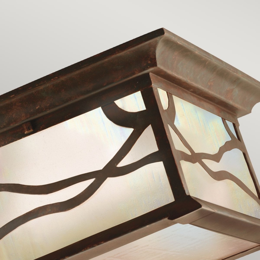 Quintiesse - Lauko lubinis šviestuvas MORRIS 2xE27/60W/230V IP44 bronzinis