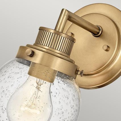 Quintiesse - Vonios kambario sieninis šviestuvas POPPY 1xE27/60W/230V IP44 auksinis