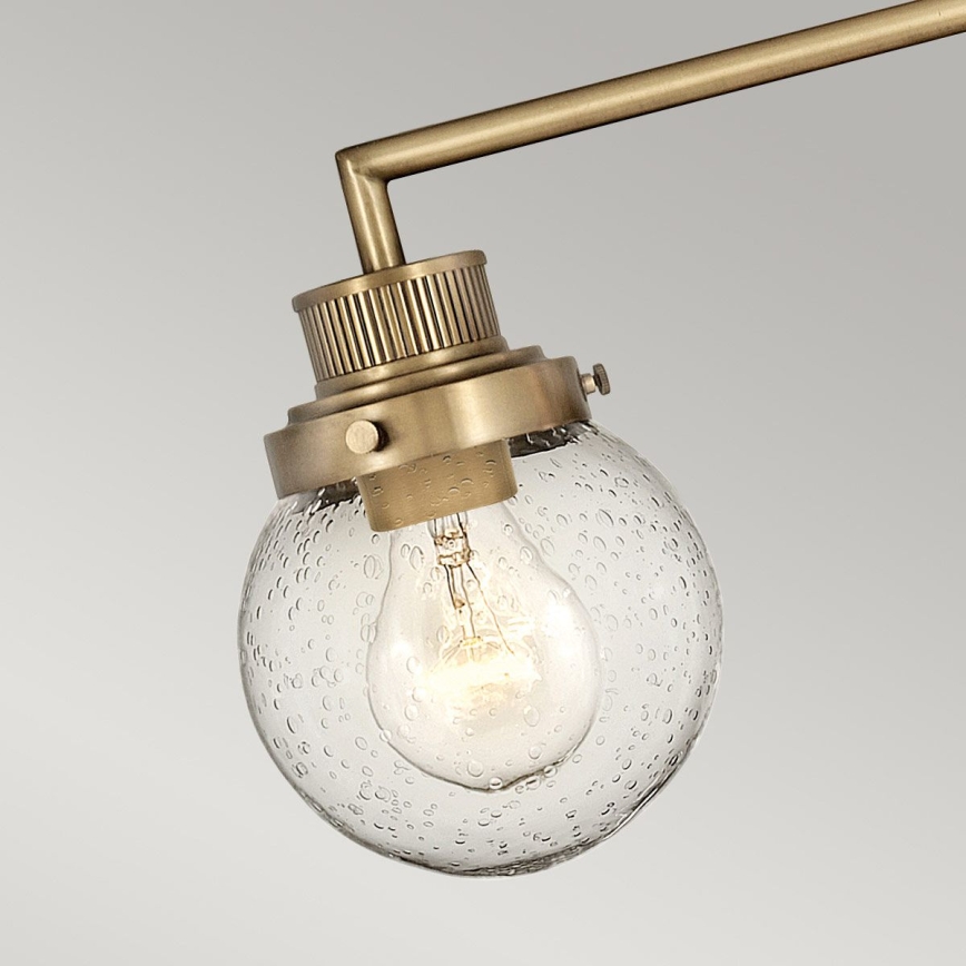 Quintiesse - Vonios sieninis šviestuvas POPPY 3xE27/60W/230V IP44 auksinis
