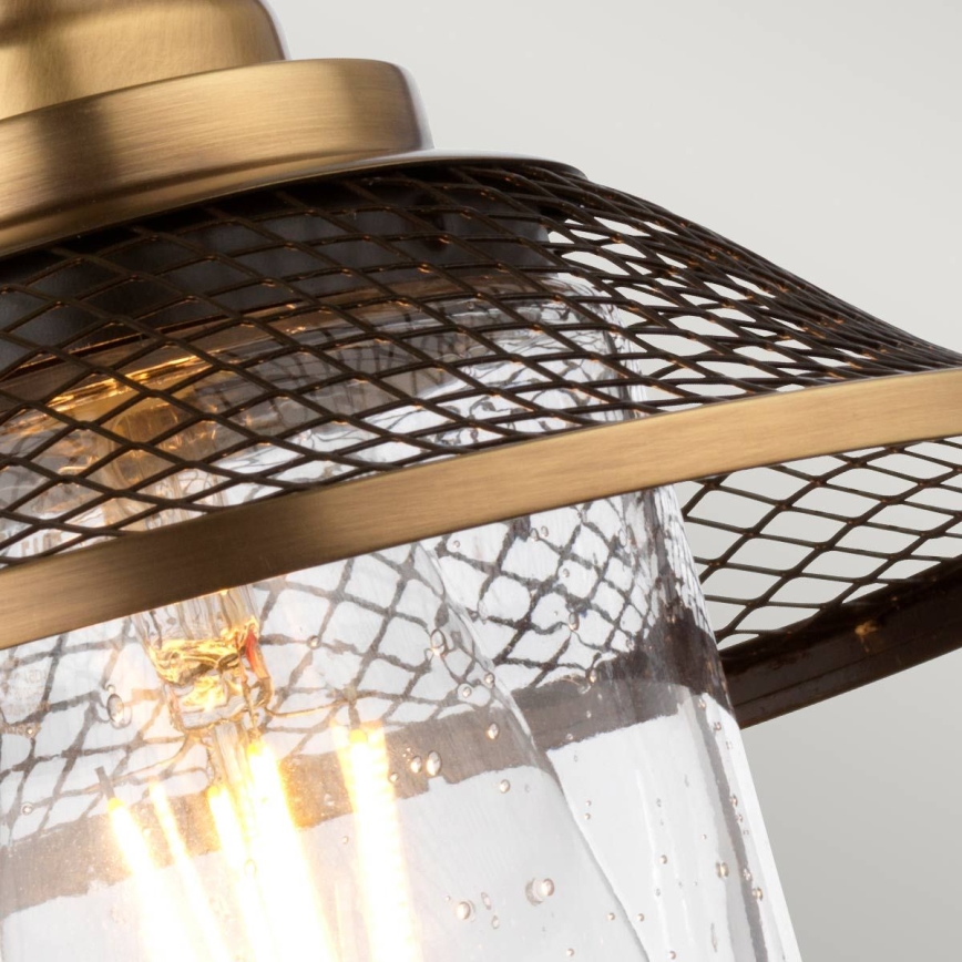 Quintiesse - Sieninis vonios šviestuvas RIGBY 1xE27/40W/230V IP44 bronzinis