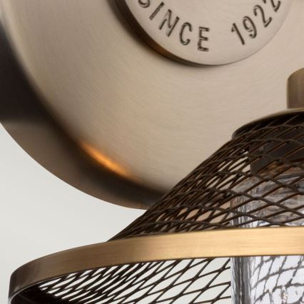 Quintiesse - Sieninis vonios šviestuvas RIGBY 1xE27/40W/230V IP44 bronzinis