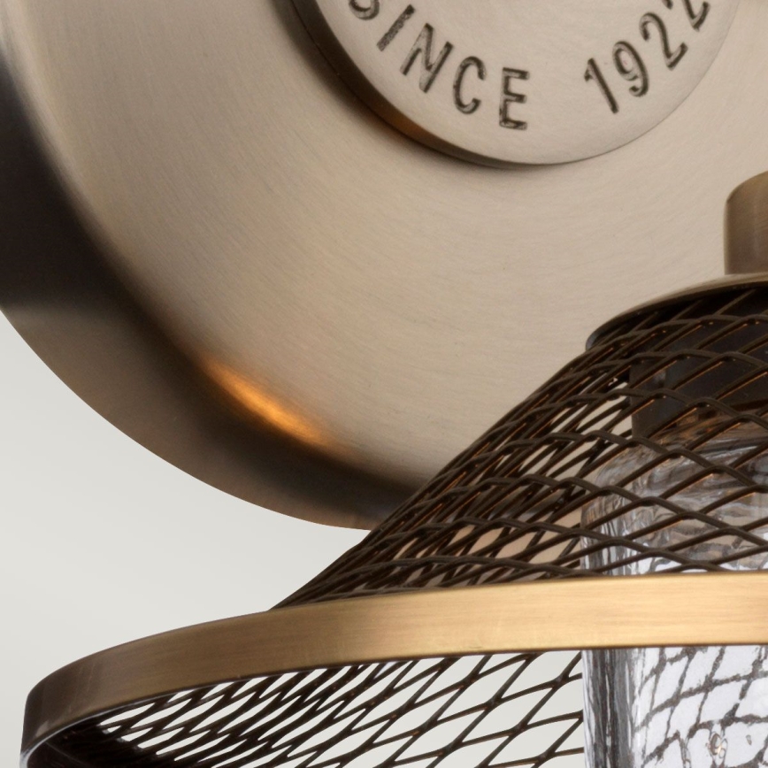 Quintiesse - Sieninis vonios šviestuvas RIGBY 1xE27/40W/230V IP44 bronzinis