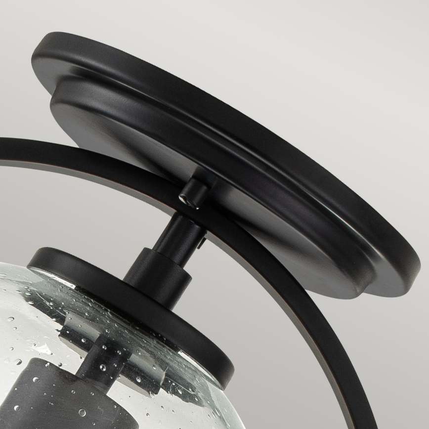 Quintiesse - Lubinis šviestuvas SOMERSET 1xE27/60W/230V skersmuo 28,2 cm juodas