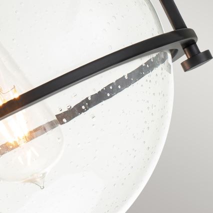 Quintiesse - Lubinis šviestuvas SOMERSET 1xE27/60W/230V skersmuo 28,2 cm juodas