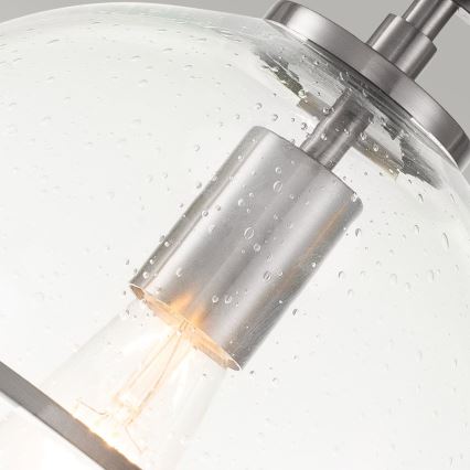 Quintiesse - Lubinis šviestuvas SOMERSET 1xE27/60W/230V skersmuo 28,2 cm matinis chromas