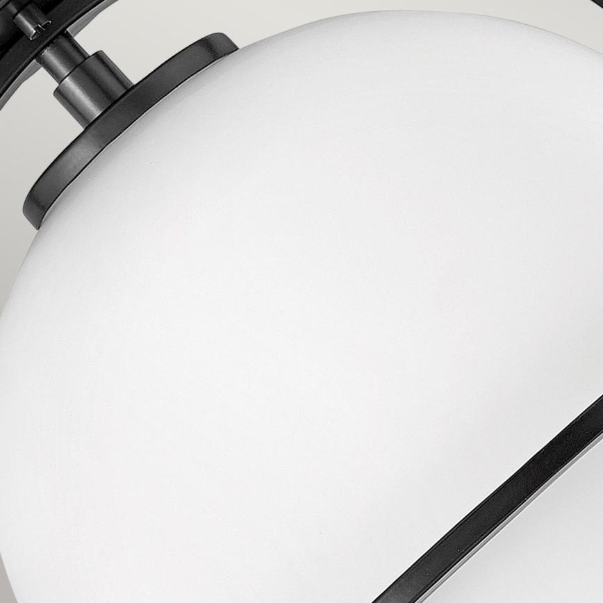 Quintiesse - Lubinis šviestuvas SOMERSET 1xE27/60W/230V skersm. 28,2 cm juodas