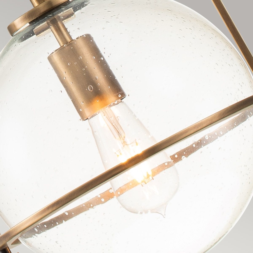 Quintiesse - Pakabinamas šviestuvas ant strypo SOMERSET 1xE27/60W/230V skersm. 28,9 cm bronzinis