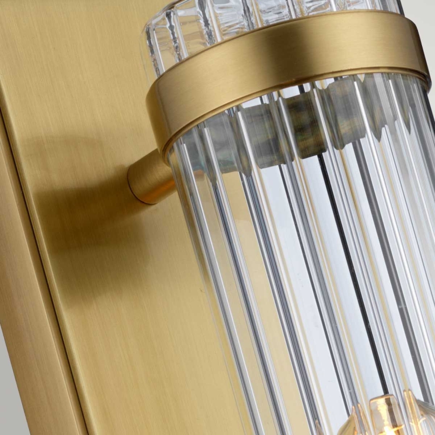 Quintiesse - LED vonios sieninis šviestuvas WELLINGTON 1xE27/7W/230V IP44 auksinis