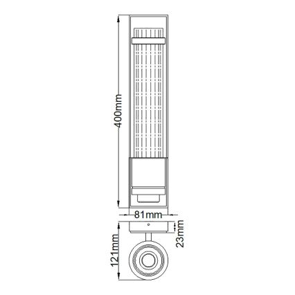 Quintiesse - vonios kambario sieninis šviestuvas WELLINGTON 1xE27/60W/230V IP44 auksinis