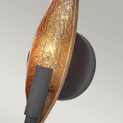 Quintiesse - Sieninis šviestuvas WILLOW 1xE14/40W/230V auksinė/juoda