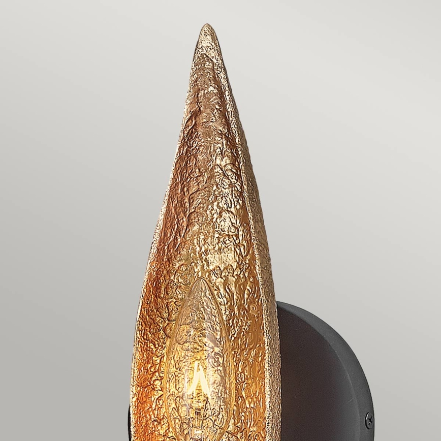 Quintiesse - Sieninis šviestuvas WILLOW 1xE14/40W/230V auksinė/juoda