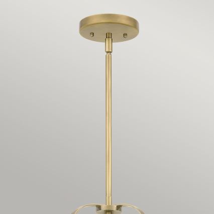 Quintiesse - Šviestuvas ant stiebo WIMBERLEY 3xE27/60W/230V, skersmuo 35,6 cm, auksinis