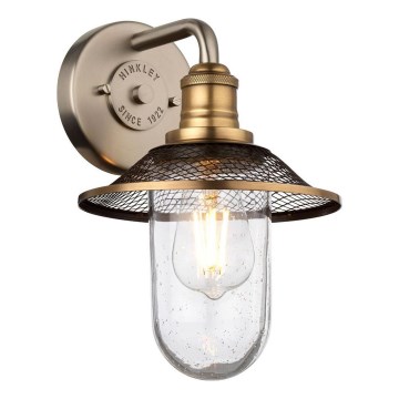 Quintiesse - Sieninis vonios šviestuvas RIGBY 1xE27/40W/230V IP44 bronzinis