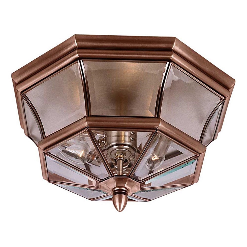 Quoizel - Lauko lubinis šviestuvas NEWBURY 3xE14/60W/230V IP44 varinis