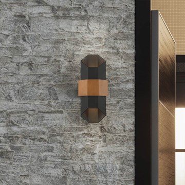 Quoizel - LED sieninis lauko šviestuvas CHASM 2xLED/5,5W/230V IP44