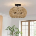 Quoizel - Lubinis šviestuvas CASABLANCA 3xE27/60W/230V rudas