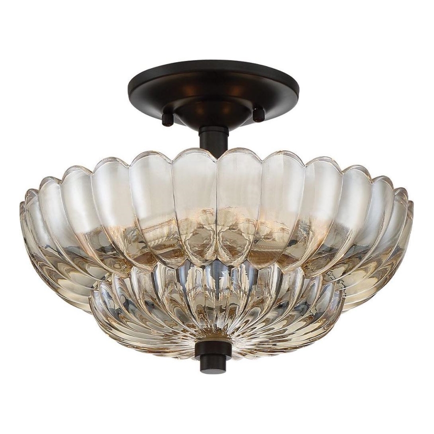 Quoizel - Lubinis šviestuvas WHITECAP 3xE14/40W/230V diametras 29,7 cm