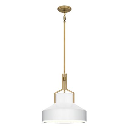 Quoizel - Šviestuvas ant strypo BRECKEN 2xE27/60W/230V auksinė/balta