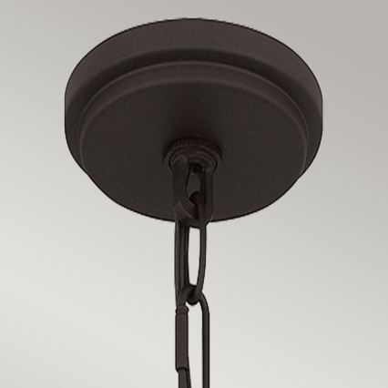 Quoizel - Liustra ant stiebo BRECKEN 2xE27/60W/230V juoda/marmuro dekoras