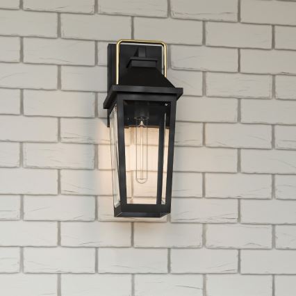 Quoizel - Lauko sieninis šviestuvas BUCKLEY 1xE27/40W/230V IP44 juoda