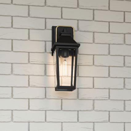 Quoizel - Lauko sieninis šviestuvas BUCKLEY 1xE27/40W/230V IP44 juoda