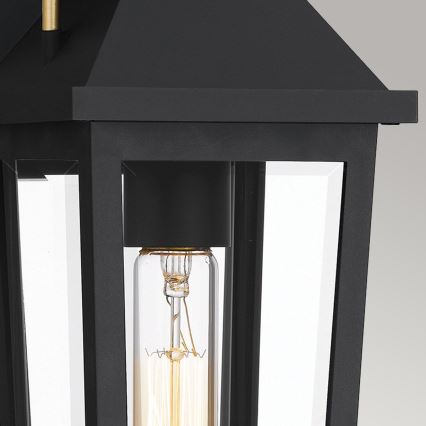 Quoizel - Lauko sieninis šviestuvas BUCKLEY 1xE27/40W/230V IP44 juoda