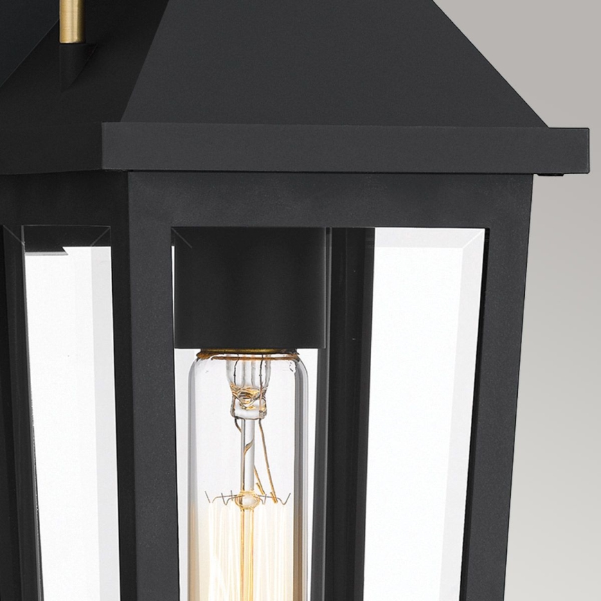 Quoizel - Lauko sieninis šviestuvas BUCKLEY 1xE27/40W/230V IP44 juoda