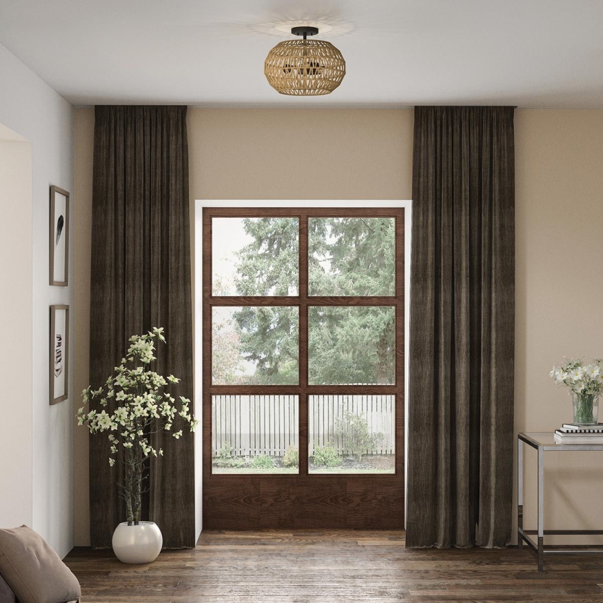 Quoizel - Lubinis šviestuvas CASABLANCA 3xE27/60W/230V rudas