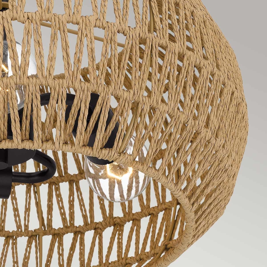 Quoizel - Lubinis šviestuvas CASABLANCA 3xE27/60W/230V rudas