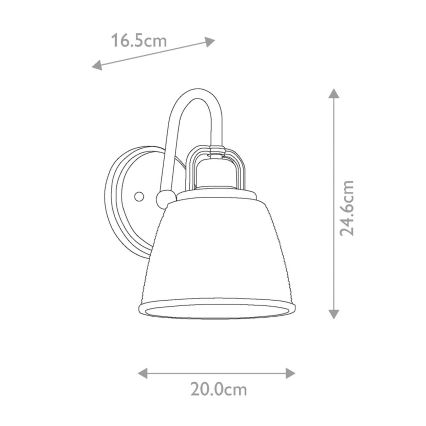 Quoizel - LED Sieninis vonios šviestuvas DUBLIN 1xG9/3W/230V IP44 blizgus chromas