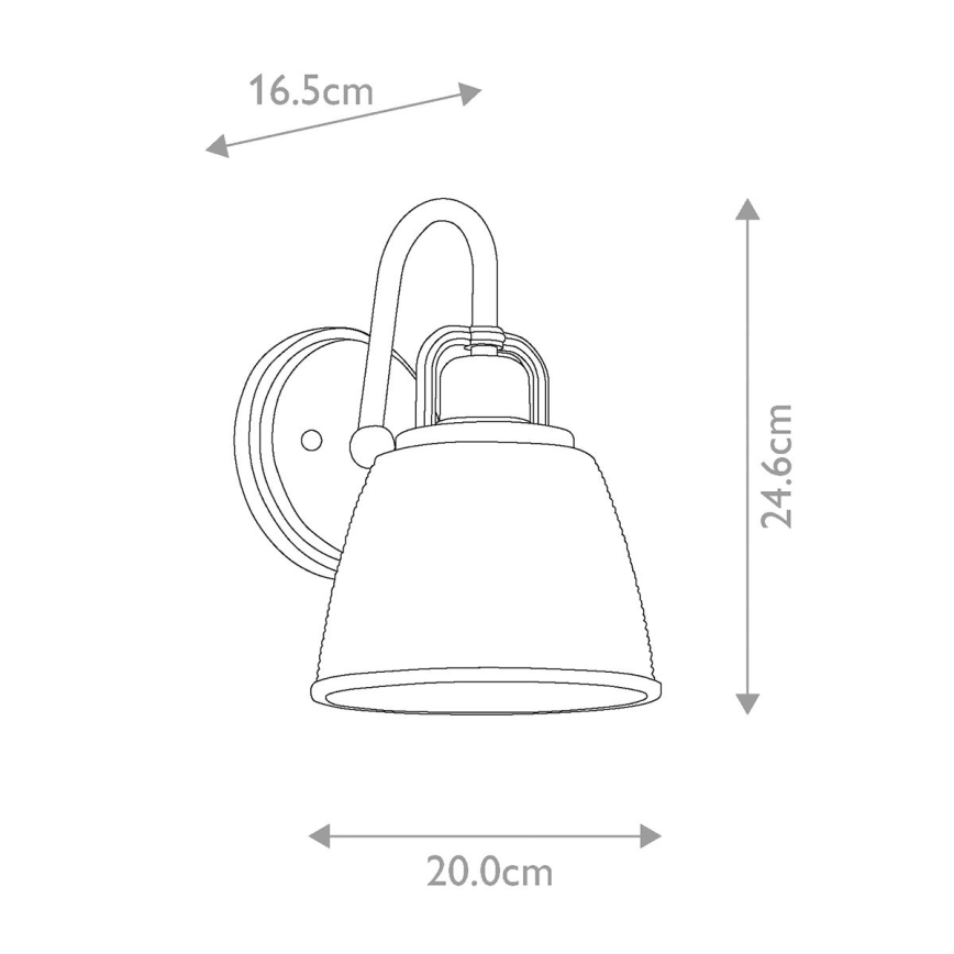 Quoizel - LED Sieninis vonios šviestuvas DUBLIN 1xG9/3W/230V IP44 blizgus chromas