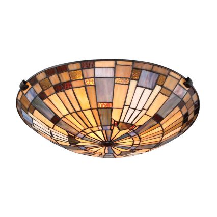 Quoizel - Lubinis šviestuvas INGLENOOK 2xE27/60W/230V diametras 40,7 cm
