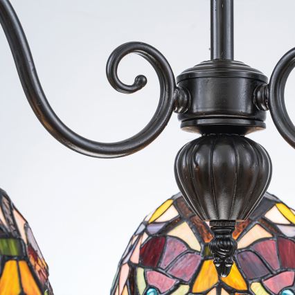 Quoizel - Pakabinama liustra su grandine Tiffany LARISSA 3xE27/60W/230V skersmuo 63,6 cm
