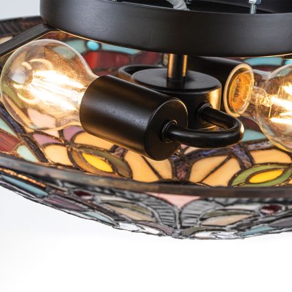 Quoizel - Lubinis šviestuvas Tiffany LARISSA 2xE27/40W/230V skersmuo 41,2 cm