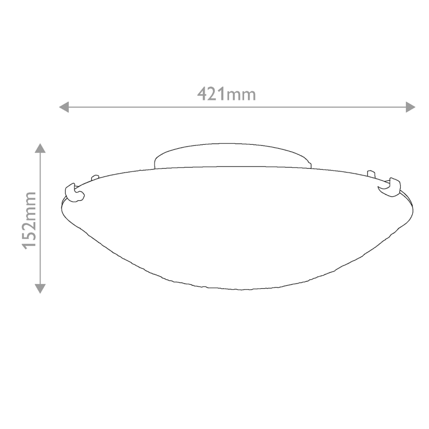 Quoizel - Lubinis šviestuvas Tiffany LARISSA 2xE27/40W/230V skersmuo 41,2 cm